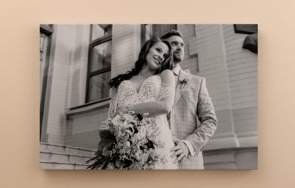 Slika vašeg venčanja odštampana na kanvas platnu